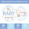 Teddy Bear Baby Shower Decorations - 96 Pcs We Can Barely Wait Baby Shower Decorations Blue Tableware Plates Napkins Fork Party Supplies